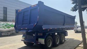 Semirremolque de descarga final de alta calidad Semirremolque de agricultura Remolque de descarga basculante en stock para equipo de tractor - Product Image 2