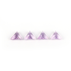 Triángulo en forma de 10MM amatista Rosa Natural de alta calidad corte facetado piedras preciosas sueltas al por mayor para la fabricación de joyas - Product Image 2