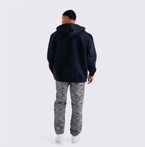 Sweat à capuche unisexe personnalisé, doublé en polaire épais, fermeture éclair intégrale, 100% coton, imperméable, respirant, pour l'hiver - Product Image 6