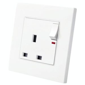 ปลั๊กไฟอัจฉริยะแบบอังกฤษ 86 PC Type 13A สามรู พร้อมสวิตช์ไฟ - Product Image 1