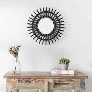 <b>Black</b> <b>Arched</b> <b>Mirror</b> Floor Natural Full Length <b>Mirrors</b> - Product Image 6