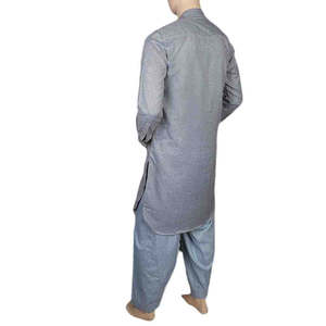 Traje Shalwar Elegante para Hombre - Azul Claro - Product Image 5