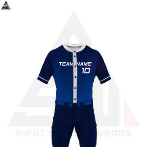 Maillots et uniformes de baseball personnalisés avec logo imprimé, respirants, à séchage rapide, de haute qualité, services OEM, prix de gros - Product Image 5