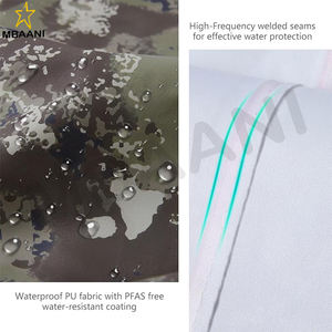 ชุดกันฝนผู้ชาย กันน้ำ ระบายอากาศ ทนทาน ชุดกันฝนสำหรับตกปลา พับเก็บได้ เหมาะสำหรับการล่าสัตว์ เดินป่า วิ่ง ปั่นจักรยาน - Product Image 3