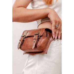 Riñonera de cuero genuino LW, cinturones de bolsillo de cuero elegantes, cinturón de viaje hecho a mano, colección elegante Unisex, cinturones de bolsillo a la cadera - Product Image 1