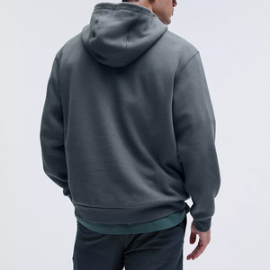 เสื้อฮู้ดแบบสวมศีรษะของผู้ชายเสื้อสเวตเชิ้ตมีกระเป๋าพิมพ์ลายลำลองใส่ในฤดูใบไม้ผลิกำหนดเอง100% ธรรมดา - Product Image 3