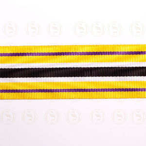 Rubans en satin personnalisés pour médailles cérémonielles avec bordure tissée imprimée en tissu recyclé – Style mexicain - Product Image 3