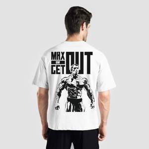 เสื้อยืดแม็กซ์ สีขาว ผ้าเจอร์ซีย์คอตตอน 100% - Product Image 1