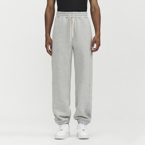 Sweatpants Flared Pants Custom Wholesale Heavyweight Straight Leg Sweatpants <b>Cuffed</b> Blank Flared Unisex Sweatpants Relaxed Fit - Product Image 2