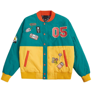 NC Corporation Bomber de baseball en laine brodée couleur bloc haut de gamme OEM personnalisée Veste universitaire Letterman pour hommes - Product Image 1