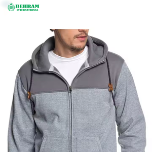 Sudadera con Cremallera para Hombre de Buena Calidad de Fábrica, Transpirable, de Algodón, con Diseño Sólido y a la Moda, Personalizable - Product Image 4