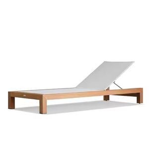 Ensemble de chaises longues modernes en <span class=keywords><strong>bois</strong></span> massif teck, patio extérieur, jardin, chaise longue pour hôtels - Product Image 2