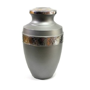 Top Modern Style <b>Metal</b> Cremation Urn With Pink <b>Spray</b> <b>Paint</b> Finishing and Paw Print Round Shape Simple Design Good Quality - Product Image 5