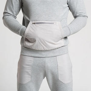 Wholesale Street Wear Men Lightweight <b>100</b>% <b>Nylon</b> Casual Solid Customizable Tracksuits Custom Hoodie Jogger - Product Image 5