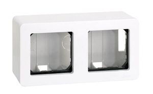 Scatola bianca per montaggio a superficie per 2 elementi (Simon 27 27821-35) - Product Image 1
