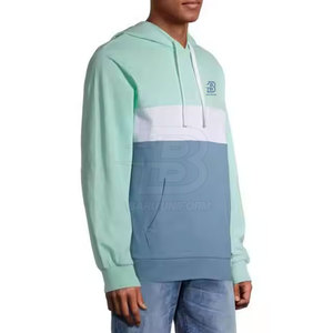 Servicio OEM invierno cálido hombres sudaderas con capucha último diseño con patrón sólido cuello con capucha hecho en Pakistán al por mayor - Product Image 3