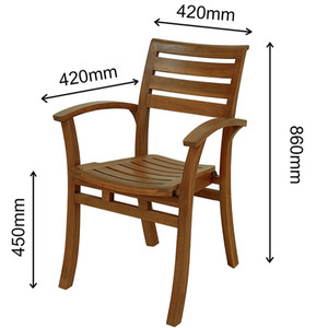 เก้าอี้สวนไม้และโลหะแบบดั้งเดิมของอินโดนีเซีย รุ่น FSVL04 - Product Image 2