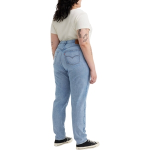 Pantalones Vaqueros de Mezclilla para Mujer Talla Grande, Corte Ajustado, Cintura Alta, Lavado Vintage, Suaves y Cómodos, Tejido Suavizante para Invierno - Product Image 2