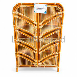 Natural Rattan <b>Storage</b> Cabinet Bamboo Side Chest of <b>Drawers</b> Canopy Organizer <b>for</b> Living Room Bedroom Home Decor - Product Image 2