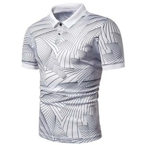 Polo de algodón de talla grande estilo callejero para hombre, Polo de manga corta con cuello, camisas informales transpirables de verano a la moda para hombre - Product Image 2