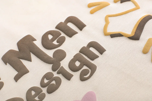 Camiseta de Manga Corta Personalizada al por Mayor, de Alta Calidad, con Bordado en Espuma, Ecológica, 300g, 100% Algodón, Unisex, Cuello Redondo, Corte Regular para Hombre - Product Image 3