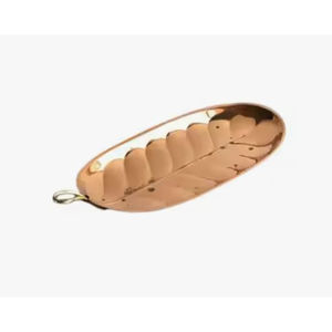 Bandeja para servir dátiles de cobre de diseño moderno Plato para servir Chocolates Plato para servir Forma de hoja para proveedores de restaurantes de hoteles - Product Image 1