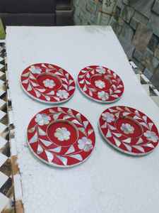 Sous-verre de luxe artisanal en nacre, carré, diamètre 300 mm, pour la maison, l'hôtel, le restaurant, qualité d'exportation, design classique - Product Image 3