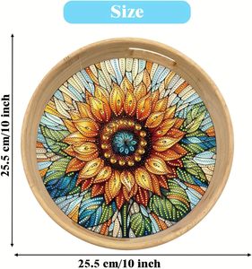 Bandeja de Servir de Madera Hecha a Mano con Asas, Diseño Tradicional, Ligera, de Alta Calidad para Ramadán, Bodas y Decoración del Hogar - Product Image 6