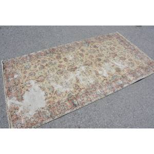 พรมสไตล์ตุรกีโบราณ6.9ft เบจแดง X 3.7สำหรับติดทางเดินห้องนอนยางสำหรับห้องนั่งเล่น - Product Image 4