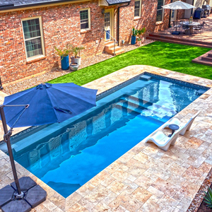 Piscine Jacuzzi Extérieure Intelligente avec Pompe, 40 Pieds au-dessus du Sol, avec Couverture de 20 Pieds, Conteneur d'Expédition, Piscine - Product Image 1