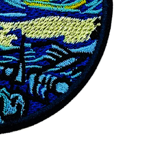 Patch brodé léger en tissu sergé, vente chaude, logo personnalisé, nouveau style, tissu tissé, broderie de marque, patch brodé - Product Image 3