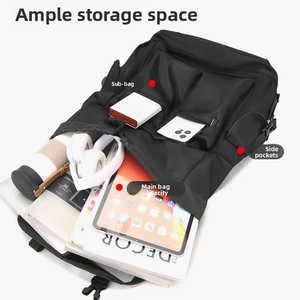 กระเป๋าเป้สะพายหลังสำหรับใส่แล็ปท็อปผู้ชาย ดีไซน์เรียบง่าย น้ำหนักเบา เหมาะสำหรับธุรกิจ ท่องเที่ยว ลำลอง ทันสมัย มีโลโก้สั่งทำได้  ขายแล้ว - Product Image 2