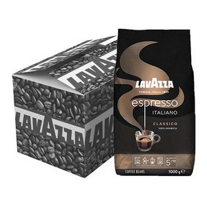 Granos de café espresso Lavazza Italiano Classico al por mayor, mezcla aromática de calidad superior de 1kg, perfecta para el disfrute diario en la oficina - Product Image 1