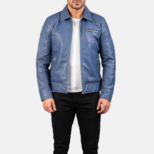 Veste en cuir pour hommes avec service OEM pour hommes et tenue décontractée de style parfait Vestes en cuir légères d'extérieur - Product Image 6