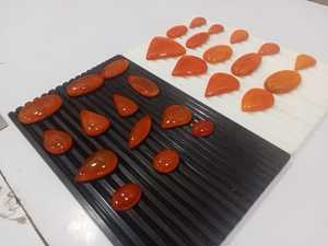 Nouveaux bijoux pour femmes en ligne avec pierre précieuse naturelle de cornaline de haute qualité, cabochon lisse en forme de poire, pierres précieuses - Product Image 6