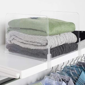 Organizzatore per Armadio, Divisorio in Acrilico per Ripiani, Separatore per Vestiti, per Camera da Letto, Guardaroba, Materiale in Tessuto per Uso in Bagno - Product Image 1