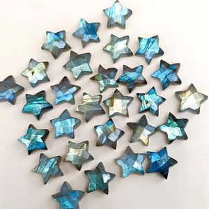 อัญมณีรูปดาวลาบราดอไรต์แกะสลักด้วยมือ1มม. อัญมณีหลวมสีฟ้าธรรมชาติสำหรับทำเครื่องประดับ - Product Image 3