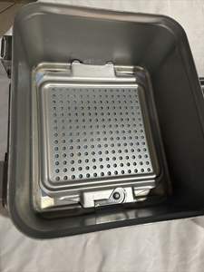 Plateau de stérilisation en acier inoxydable à double couche Boîte de stérilisation manuelle pour instruments chirurgicaux ophtalmiques à double niveau - Product Image 2