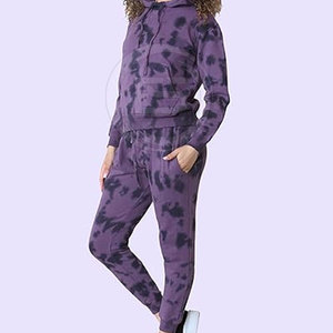 Trajes Deportivos Tie Dye de Marca Privada de Alta Calidad para Mujer, Personaliza Tu Propio Diseño - Product Image 4