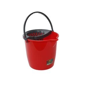 Cubo de Plástico Plegable de 12L para Fregona, Cubo Redondo Plegable con Asa para Limpieza del Hogar - Product Image 1