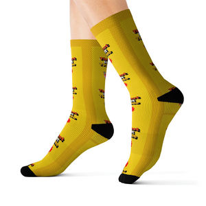 Chaussettes de sport en polyester pour sublimation, antibactériennes, séchage rapide, respirantes, MOQ 10 paires, couleurs et logos personnalisés pour le sport et le fitness - Product Image 3