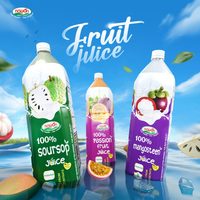 1L PET fles sapdrank met vitamine, zonder toegevoegde suiker, Nawon gezonde drank, groothandel HALAL dranken van Vietnamese fabrikant