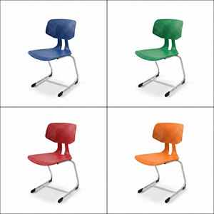 Escritorio Escolar Moderno con Silla Morada, Superficie de Madera, Diseño Duradero para Aula y Uso Comercial - Product Image 5