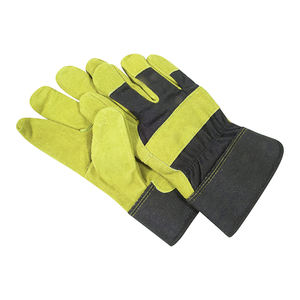 Meilleurs gants de travail en cuir de vachette fendu sur mesure 100% meilleurs gants en cuir anti-coupure robustes pour les hommes en vente - Product Image 4