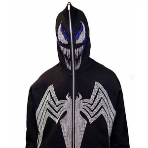 Đầy Đủ Zip up <span class=keywords><strong>Rhyme</strong></span> Đá Hoodies Cho Nam Giới Tất Cả Các Hơn Logo Hoodies Cho Nam Giới Chất Lượng Cao Nhiệt Hoodies Cho Nam Giới - Product Image 2