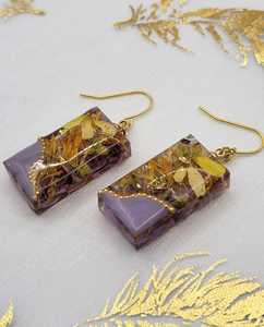 Boucles d'oreilles pendantes tendance en résine faites à la main pour femmes, légères et colorées, bijoux fantaisie, fournisseur en gros - Product Image 2