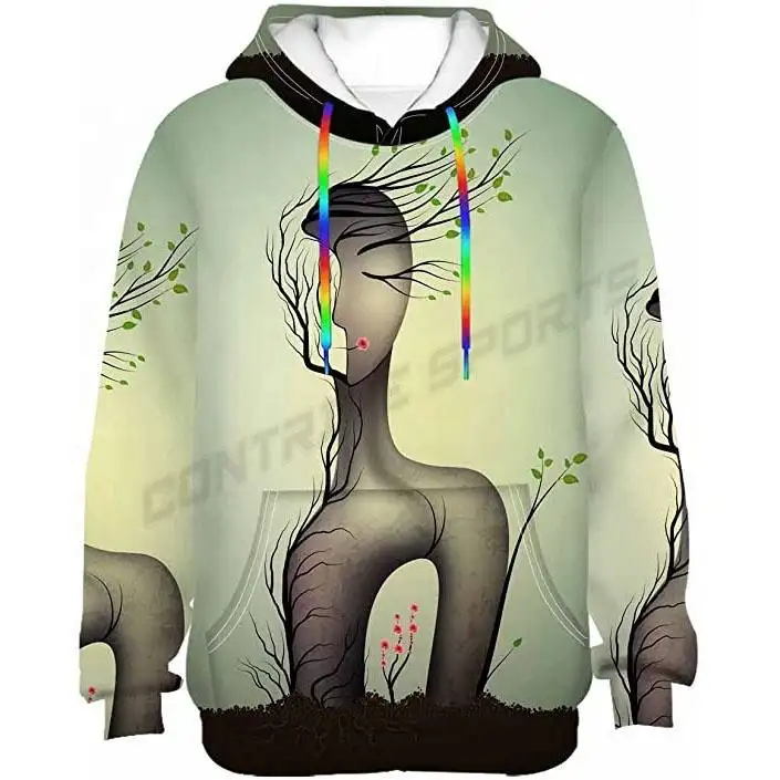 2023 OEM Custom Men Casual Wear Sublimation Hoodies Baumwolle Polyester Pullover Premium Sublimation Hoodie