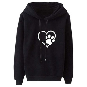 Sudadera con capucha de moda con estilo 2025 para mujer de talla grande invierno con logotipo frontal opciones de dos colores - Product Image 4