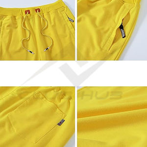 Pantalones cortos atléticos de algodón 100% de alta calidad con bolsillos estilo Hip Hop patrón a cuadros Slim Fit transpirable cierre de cordón deportes - Product Image 4