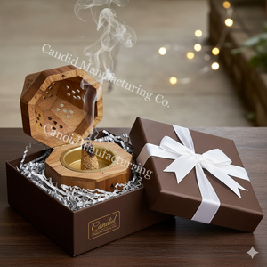 High Quality Wood and Brass Mubkhar 2025 Best Selling Bakhoor Set Eid and Ramadan Special Mabkhar Bakhoor <b>Box</b> During Ramadan - Product Image 6